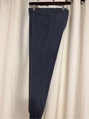 LOFT Charcoal Cropped Tailored Pants